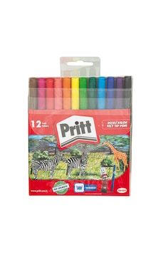 Pritt Keçeli Boya Kalemi 12 Renk Pritt Keçeli Boya Kalemi 12 Renk