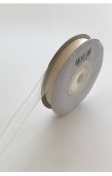 1 Cm Organze Kurdele Beyaz