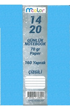Mcolor Çizgili 14x20 Cilt Bezli Ciltli 160 Yp Açık Mavi Mcolor Çizgili 14x20 Cilt Bezli Ciltli 160 Yp Açık Mavi