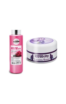 Rose City Gül Suyu 200 ML + Rose City Lavanta Kremi 85 ML Rose City Gül Suyu 200 ML + Rose City Lavanta Kremi 85 ML
