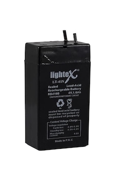 Lightex Lt-41n 4v 1 Ah Bakımsız Işıldak Aküsü Lightex Lt-41n 4v 1 Ah Bakımsız Işıldak Aküsü