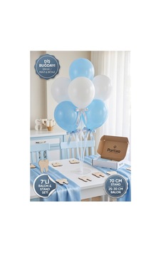 Diş Buğdayı Erkek Bebek Balon Standı Seti 70 Cm Masa Standı 7 Adet Lateks Balon Mavi Beyaz Çok Renkli Diş Buğdayı Erkek Bebek Balon Standı Seti 70 Cm Masa Standı 7 Adet Lateks Balon Mavi Beyaz Çok Renkli