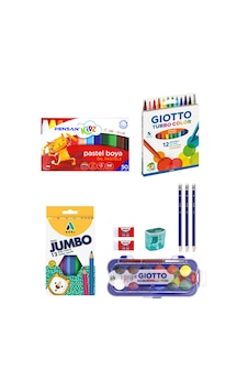Pensan Pastel Giotto Turbo Color Keçeli Kalem Adel Boyama Set Pensan Pastel Giotto Turbo Color Keçeli Kalem Adel Boyama Set