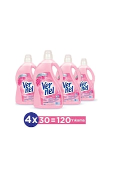 Vernel Çamaşır Yumuşatıcısı Gülün Büyüsü 4 x 3 L Vernel Çamaşır Yumuşatıcısı Gülün Büyüsü 4 x 3 L