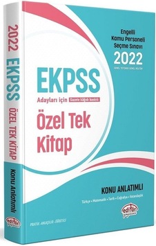 2022 EKPSS Konu Anlatımlı Özel Tek Kitap- Editör 2022 EKPSS Konu Anlatımlı Özel Tek Kitap- Editör