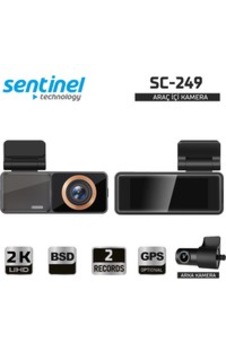 Sentinel Sc-249 2k 3.2 İnc Kayıt Cihazı Dokunmatik Ekran 2 Kameralı