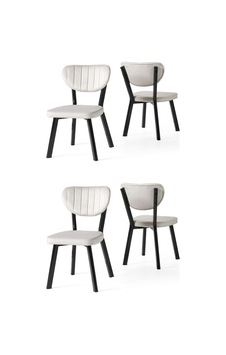 Star Demir Mutfak Sandalyesi 4 Lü Set 001