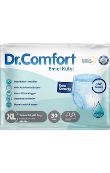 Dr. Comfort Yetişkin Emici Külot Hasta Bezi XL 30'lu Dr. Comfort Yetişkin Emici Külot Hasta Bezi XL 30'lu