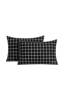 More Home Pamuklu Yastık Kılıfı 2 Adet 50 X 70 Cm Kareli Siyah Beyaz More Home Pamuklu Yastık Kılıfı 2 Adet 50 X 70 Cm Kareli Siyah Beyaz