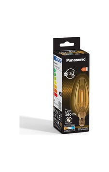 Lexroo Panasonic E14 Dim Edilebilir Filaman Lamba 4w 360lm 2000k Gold Standart Lexroo Panasonic E14 Dim Edilebilir Filaman Lamba 4w 360lm 2000k Gold Standart