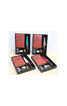 5 Adet Deri Defterli Ve Divit Hokka Seti 29x21 Cm, El Yazısı Ve Geleneksel Kullanım İçin Dip Pen Inkwell Notebook Journal 5 Adet Deri Defterli Ve Divit Hokka Seti 29x21 Cm, El Yazısı Ve Geleneksel Kullanım İçin Dip Pen Inkwell Notebook Journal