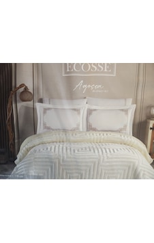 Ecosse Blank Set Agossa Versace Battaniye Seti Krem - Diğer Ecosse Blank Set Agossa Versace Battaniye Seti Krem - Diğer