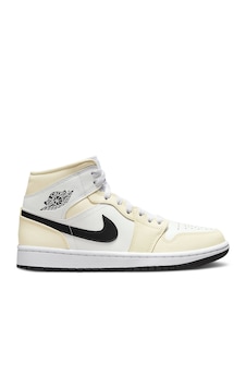 Nike Air Jordan 1 Mid Coconut Milk W Bej - Beyaz Nike Air Jordan 1 Mid Coconut Milk W Bej - Beyaz