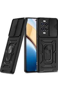 Adige Huawei Nova 14 Pro Kılıf Pars Standlı Yüzüklü Siyah Adige Huawei Nova 14 Pro Kılıf Pars Standlı Yüzüklü Siyah
