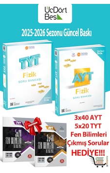 345-tyt Ayt Fizik 2026 Model Soru Bankası Seti Hediyeli 345-tyt Ayt Fizik 2026 Model Soru Bankası Seti Hediyeli