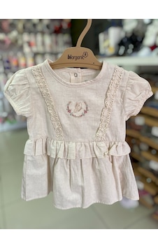 Bibaby Organik Elbise Butterfly Feeling Ekru - Bej Açık Bej
