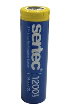 3.7v Li-ion 14500 Aa - 1200 Mah 3c Şarjlı Pil 3.7v Li-ion 14500 Aa - 1200 Mah 3c Şarjlı Pil