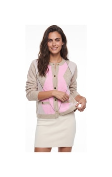 Onloox Kadın Bej-pembe Bej Pembe Viskon Karışımlı Bisiklet Yaka Baklava Desenli Düğmeli Yumuşak Dokulu Örme Hırka Onloox Kadın Bej-pembe Bej Pembe Viskon Karışımlı Bisiklet Yaka Baklava Desenli Düğmeli Yumuşak Dokulu Örme Hırka