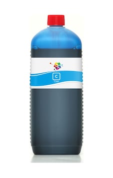 QC Brother LC67C Kartuş Mürekkebi 1000ml C Cyan Mavi Dye