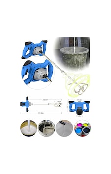 Böhrer Hb0048t Profesyonel Elektrikli 3200w 6 Kademe Devir Ayarlı Harç Boya Alçı Karıştırma Makinesi