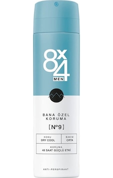 8X4 No:9 Bana Özel Koruma Dry Cool Erkek Deodorant 150 ML 8X4 No:9 Bana Özel Koruma Dry Cool Erkek Deodorant 150 ML