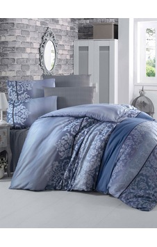 Komfort Home Çift Kişilik Polycotton Nevresim Takımı (Öykü Mavi) Çok Renkli Komfort Home Çift Kişilik Polycotton Nevresim Takımı (Öykü Mavi) Çok Renkli