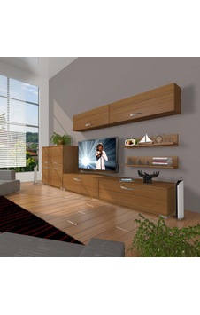 Decoraktiv Eko 6y Slm Std Tv Ünitesi Tv Sehpası Ceviz Decoraktiv Eko 6y Slm Std Tv Ünitesi Tv Sehpası Ceviz