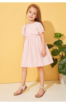 Esila Kids Kız Çocuk Elibse Flam Pamuk İnce Yazlık Elbise Pembe Esila Kids Kız Çocuk Elibse Flam Pamuk İnce Yazlık Elbise Pembe