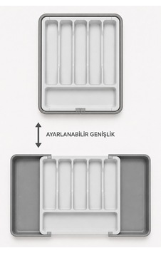 Çift Taraflı Uzayabilir Pratik Çekmece İçi Kaşıklık Organizer Ayarlanabilir Sürgülü Gri Renk Kaşıklık Düzenleyici Gri Çift Taraflı Uzayabilir Pratik Çekmece İçi Kaşıklık Organizer Ayarlanabilir Sürgülü Gri Renk Kaşıklık Düzenleyici Gri