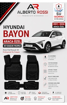 Hyundaı Bayon 2021 - 2026 Araca Özel Kauçuk 3d Profesyonel Oto Paspası Hyundaı Bayon 2021 - 2026 Araca Özel Kauçuk 3d Profesyonel Oto Paspası