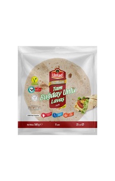 4 Adet Untad Premium Tam Buğday Unlu Lavaş 8'li 560 G 4 Adet Untad Premium Tam Buğday Unlu Lavaş 8'li 560 G