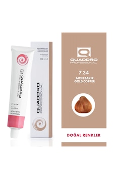 Quaddro Porefessıonel Saç Boyası 7.34 Altın Bakır 100 Ml Quaddro Porefessıonel Saç Boyası 7.34 Altın Bakır 100 Ml