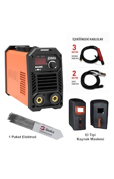 Nuriş Ma200e İnverter Kaynak Makinesi + Kaynak Maskesi + 100lü Elektrod Nuriş Ma200e İnverter Kaynak Makinesi + Kaynak Maskesi + 100lü Elektrod