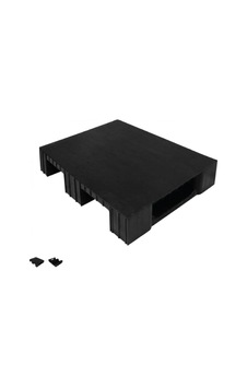 60 X 80 X 15 Cm Siyah Üzeri Kapalı Plastik Palet