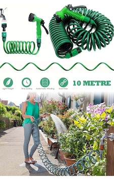 Spiral Hortum Seti Bahçe Balkon Sulama Hortum 10 Metre Bağlantı ve Sprey Dahil AE108 Spiral Hortum Seti Bahçe Balkon Sulama Hortum 10 Metre Bağlantı ve Sprey Dahil AE108