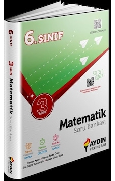 6. Sınıf Matematik Üç Adım Soru Bankası - Aydın Yayınları 6. Sınıf Matematik Üç Adım Soru Bankası - Aydın Yayınları