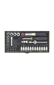 Proxxon 23080 1/4 Cırcır Kollu 36 Parçalı Lokma Ve Bits Takımı