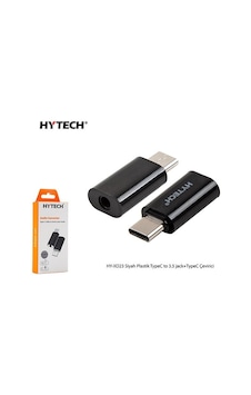 Hytech HY-XO23 Siyah Plastik TypeC to 3.5 jack+TypeC Çevirici
