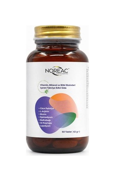 Noreac Vitamin Mineral ve Bitki Ekstreleri 60 Tablet Noreac Vitamin Mineral ve Bitki Ekstreleri 60 Tablet