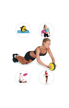 Spor Byfit Ab-Wheel Karın Kası Tekeri + Denge Topu + Pilates Band (484247141) Spor Byfit Ab-Wheel Karın Kası Tekeri + Denge Topu + Pilates Band (484247141)