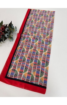 Quare Soft Pamuklu Desenli Şal Ldsq1108-28664 Çok Renkli Quare Soft Pamuklu Desenli Şal Ldsq1108-28664 Çok Renkli