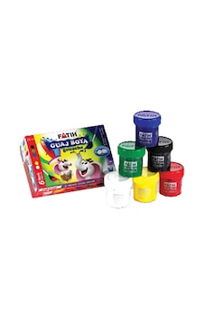 Fatih Guaj Boya Karton Kutu Şişe 6 Renk 25 ML 50410 Çok Renkli