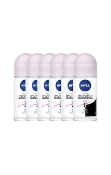 Nivea Invisible Black&White Clear Kadın Roll-On Deodorant 50 ML x 6