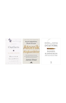 Outlıers + Atomık Alıskanlıklar + Hızlı Ve Yavas Dusunme 3 Set Outlıers + Atomık Alıskanlıklar + Hızlı Ve Yavas Dusunme 3 Set