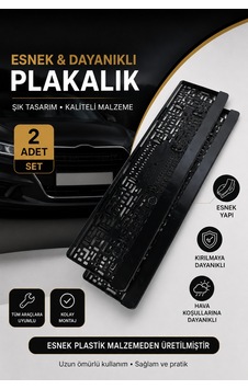 Plakalık Plastik Standart Tip 2adet Ön-arka Plakalık Plastik Standart Tip 2adet Ön-arka