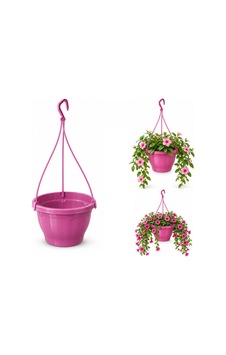 Pembe Fuşya Askılı Saksı 4.5 Lt 10 Adet 24.7x15.2 Cm Pembe Fuşya Askılı Saksı 4.5 Lt 10 Adet 24.7x15.2 Cm