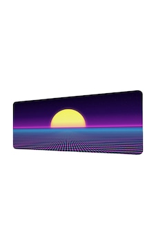 Synthwave Gaming Mousepad Xxl 90x40 Cm Kaymaz Taban Dikişli Kenar Retro Neon Oyuncu Masa Pedi Mor Synthwave Gaming Mousepad Xxl 90x40 Cm Kaymaz Taban Dikişli Kenar Retro Neon Oyuncu Masa Pedi Mor