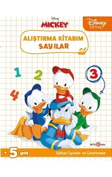 Disney Eğitsel Çıkartmalı Mickey Alıştırma Kitabım Sayılar 5+Yaş- Beta Kids Disney Eğitsel Çıkartmalı Mickey Alıştırma Kitabım Sayılar 5+Yaş- Beta Kids