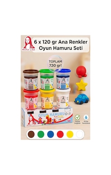 Oyun Hamuru 6 Renk 720gr 1 Paket Monalisa 6 Lı Oyun Hamuru Kurumaya Karşı Dirençli Okul Öncesi Kreş Yumuşak Dokulu Kırmızı Oyun Hamuru 6 Renk 720gr 1 Paket Monalisa 6 Lı Oyun Hamuru Kurumaya Karşı Dirençli Okul Öncesi Kreş Yumuşak Dokulu Kırmızı