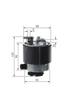 Nissan Qashqai J10 Yakit Filtresi 2.0 Dci 2007-2013 Bosch F026402126 Nissan Qashqai J10 Yakit Filtresi 2.0 Dci 2007-2013 Bosch F026402126